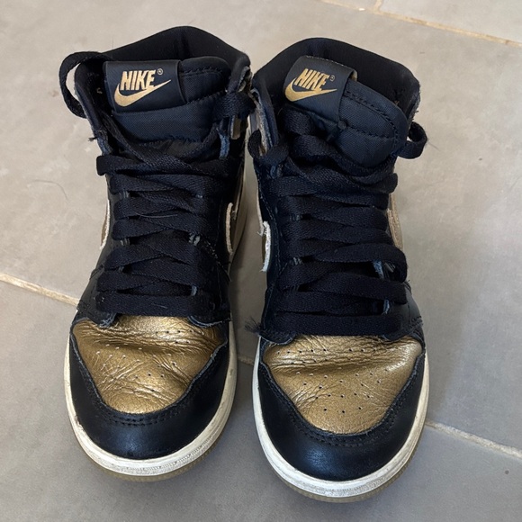 Nike Other - Nike Kids Air Jordan Retro High OG Black and Gold High-Tops